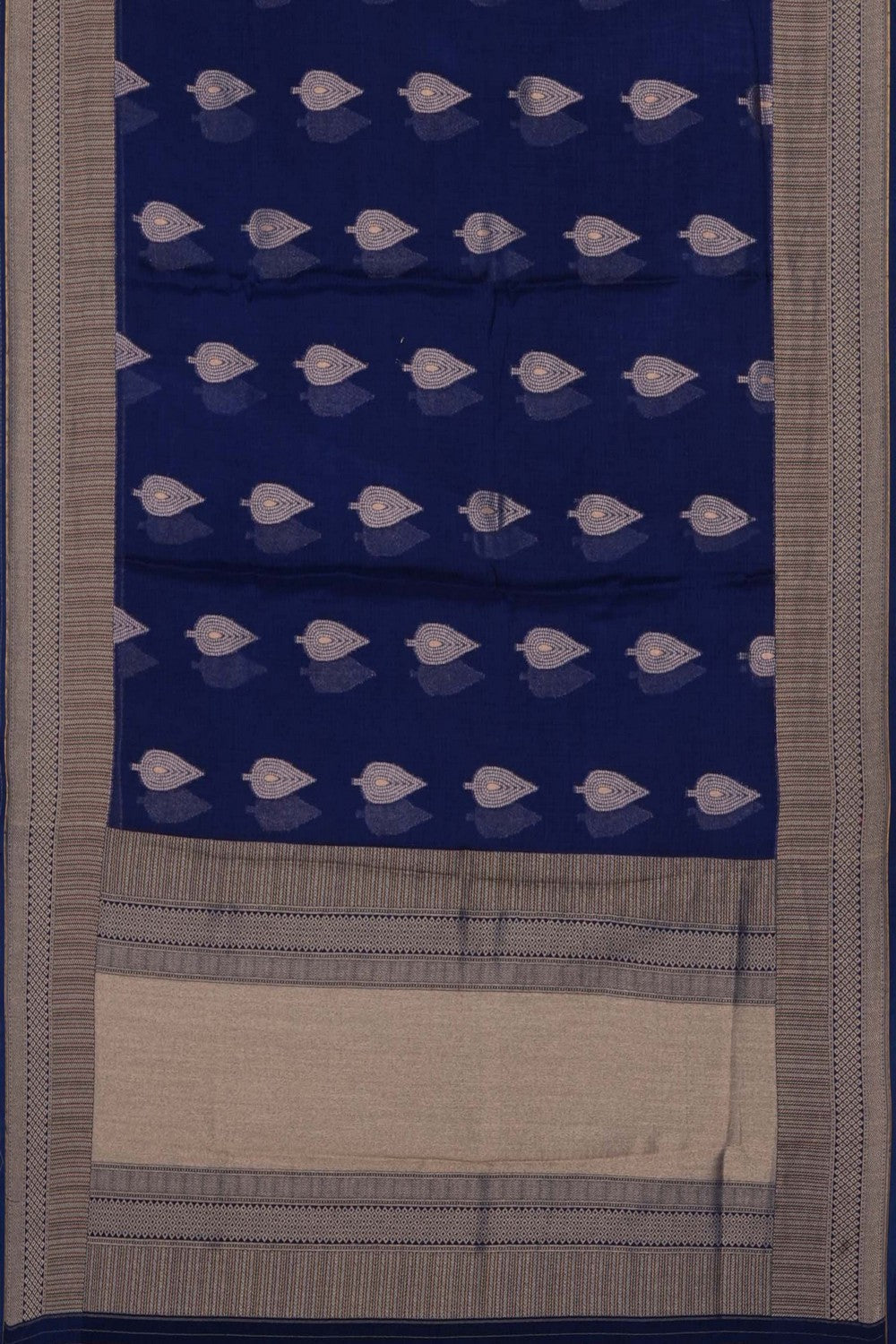 Image of Navy Blue Kota Saree