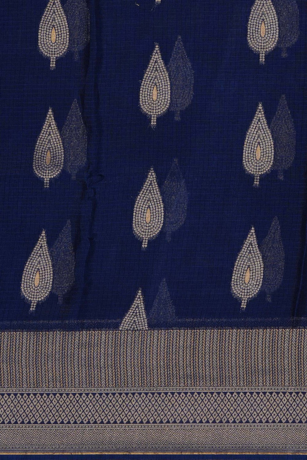 Image of Navy Blue Kota Saree