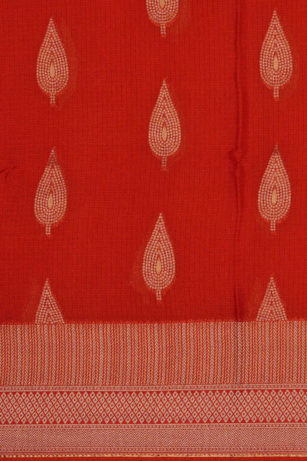 Image of Orange Kota Saree