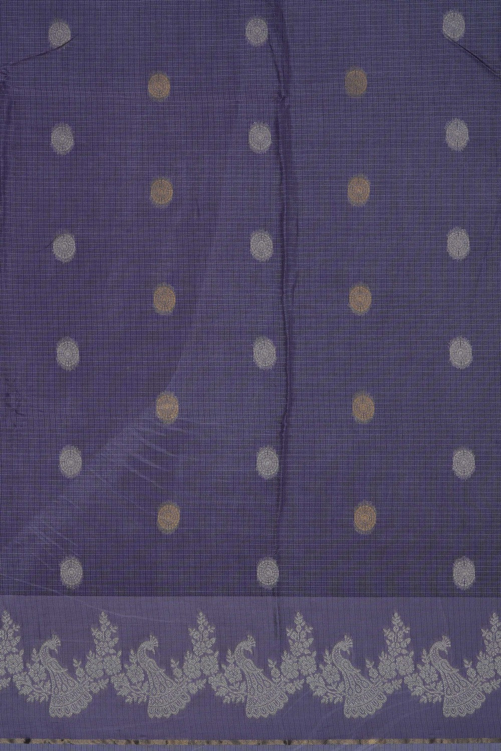 Image of Lavender-Purple Kota Silk Saree