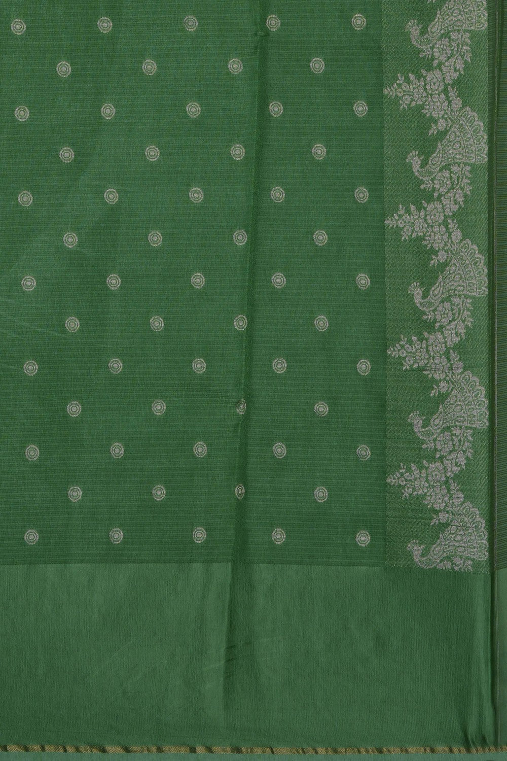 Image of Green Kota Silk Saree