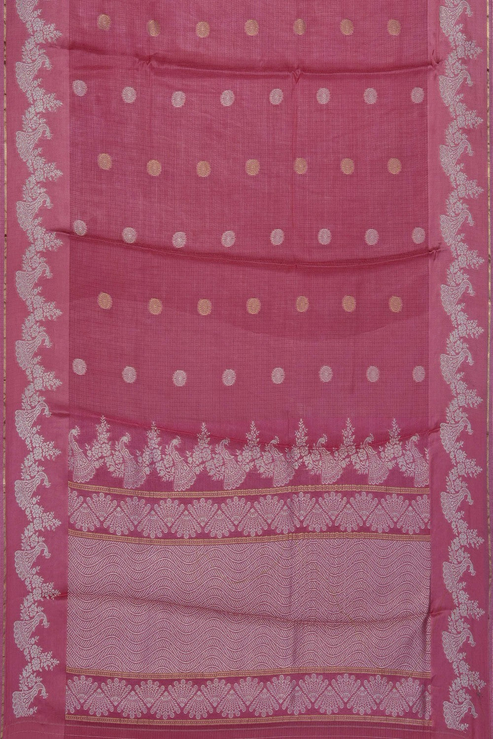 Image of Pink Kota Silk Saree