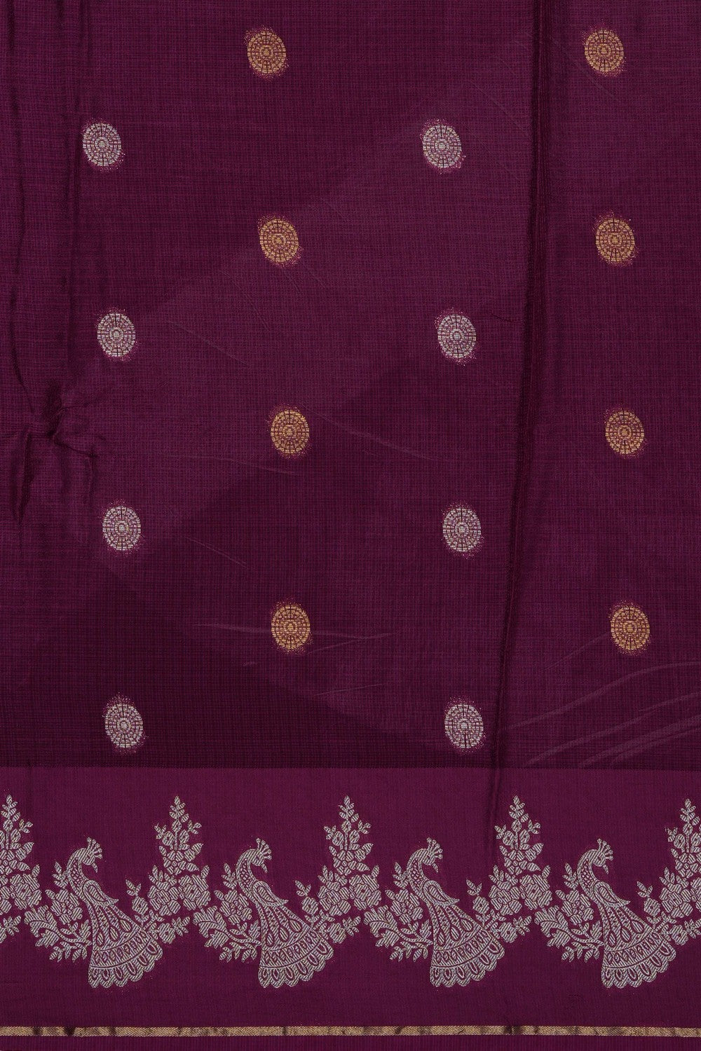 Image of Plum-Violet Kota Silk Saree