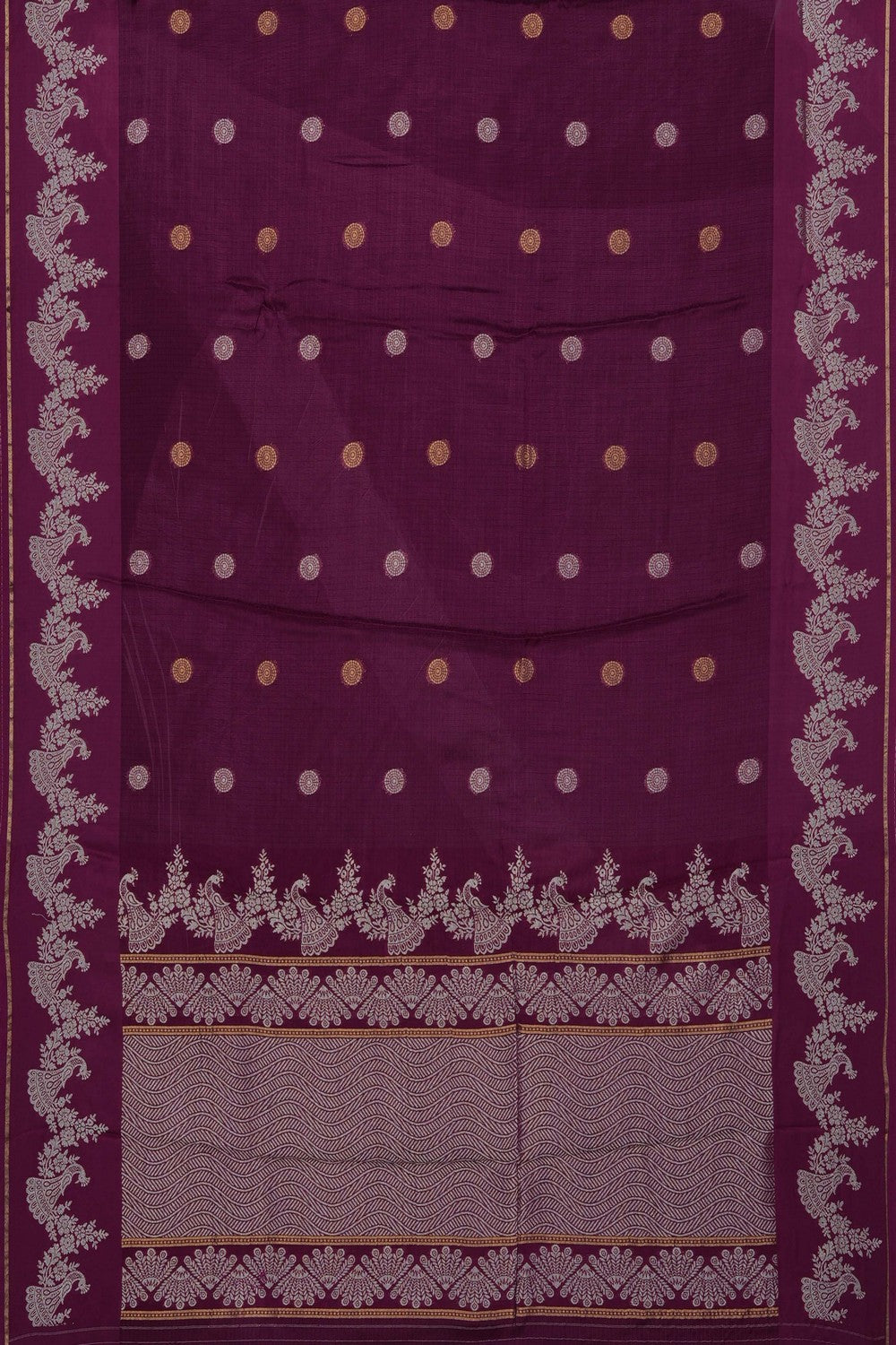 Image of Plum-Violet Kota Silk Saree