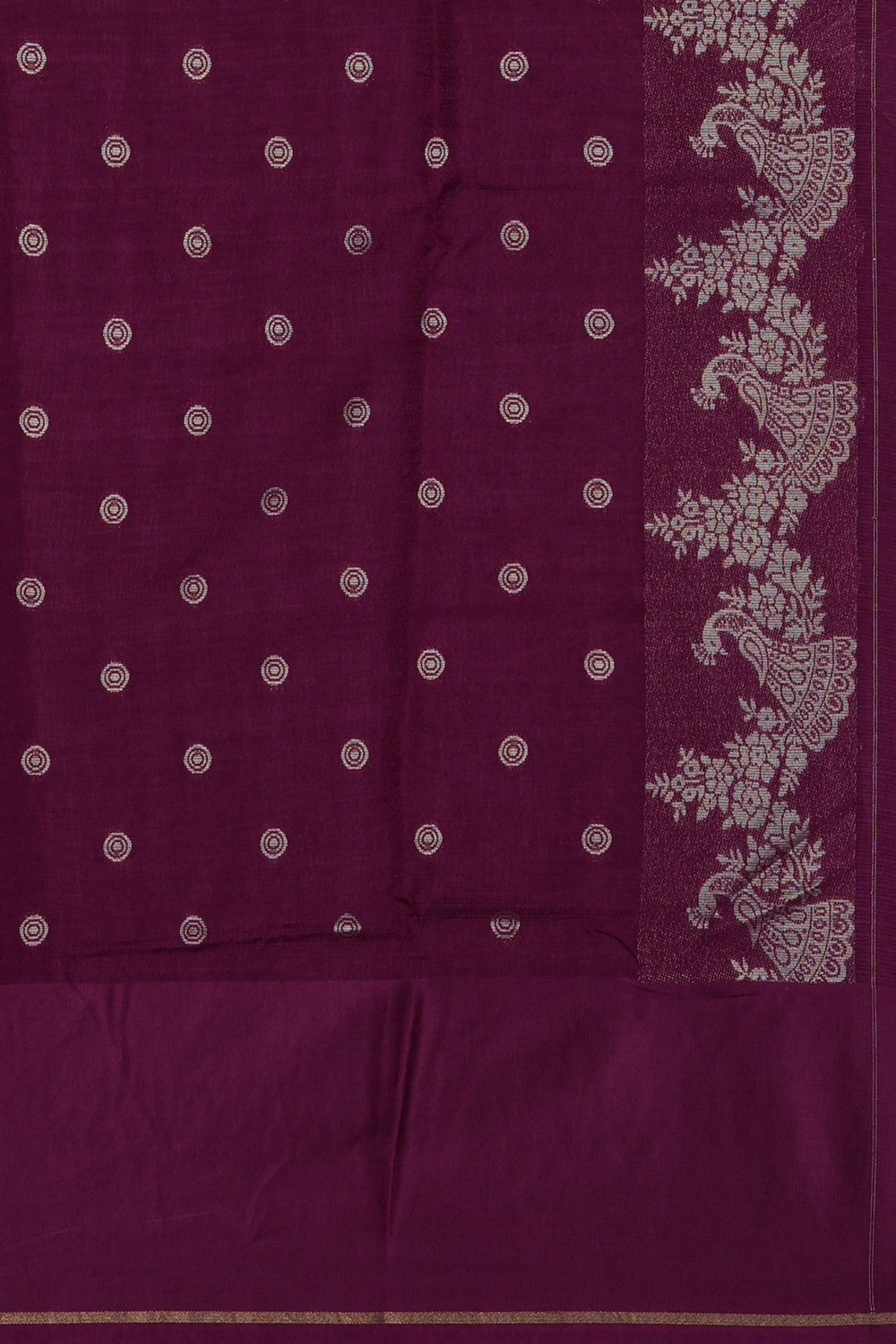 Image of Plum-Violet Kota Silk Saree