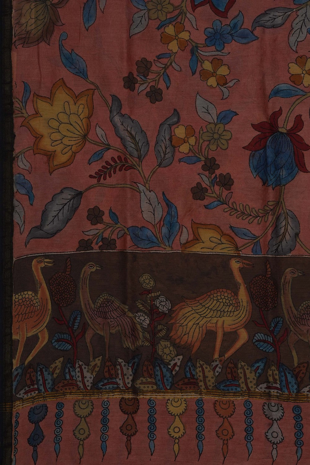 Image of Kalamkari Hand-Painted Dupatta