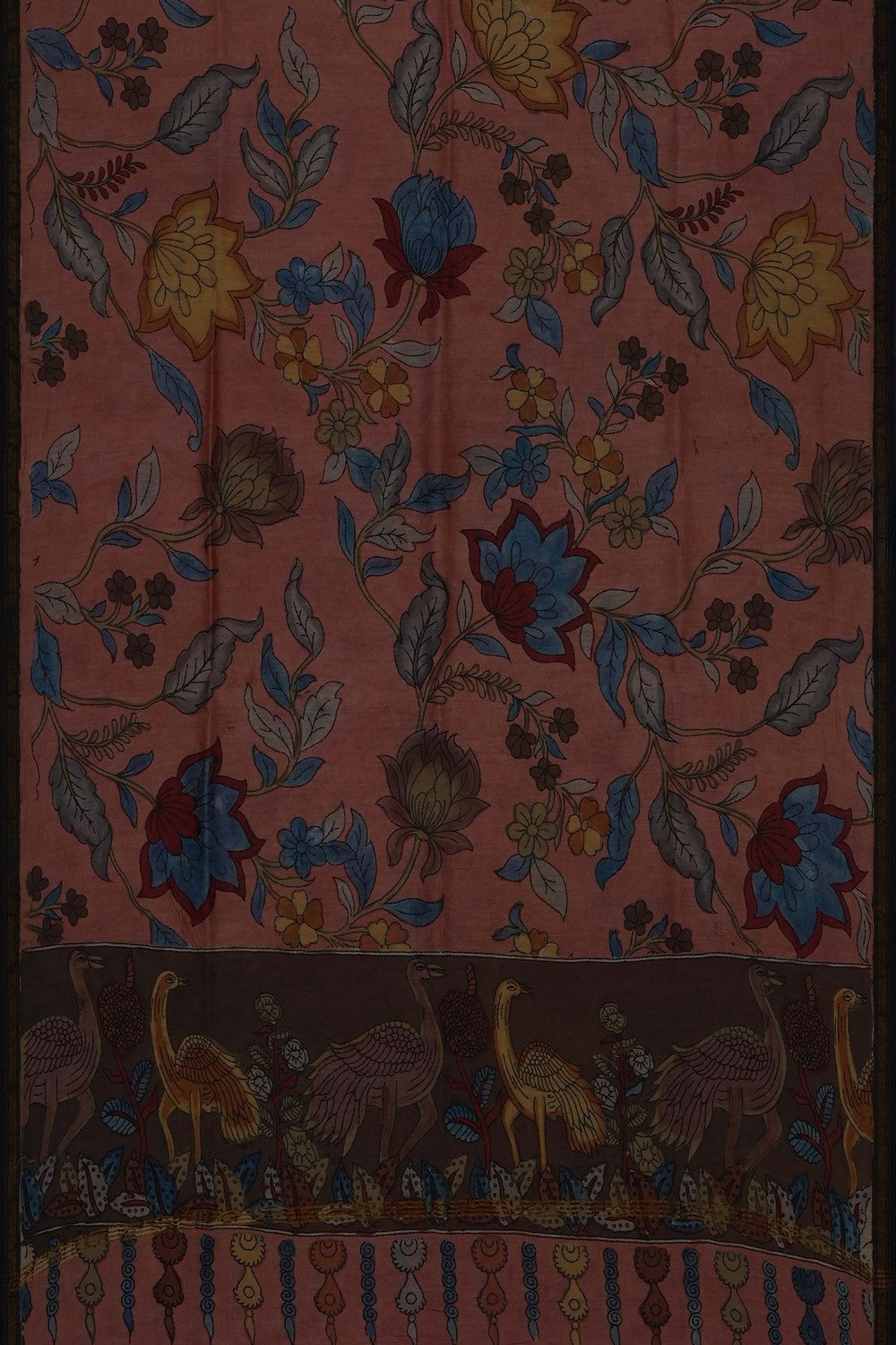 Image of Kalamkari Hand-Painted Dupatta