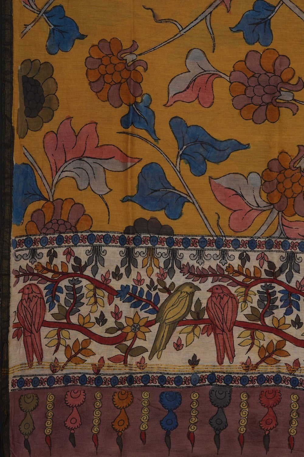 Image of Kalamkari Hand-Painted Dupatta