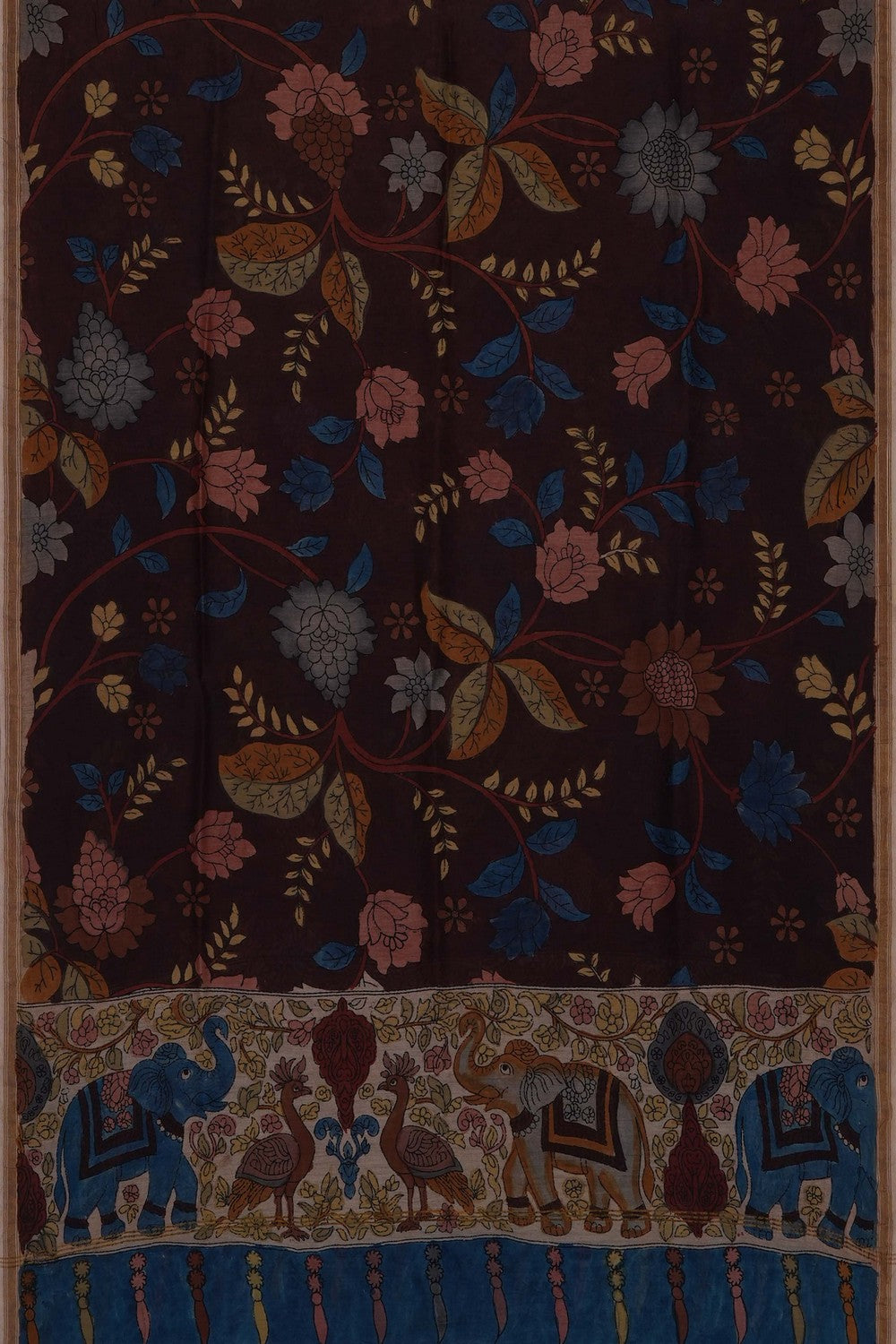 Image of Kalamkari Hand-Painted Dupatta