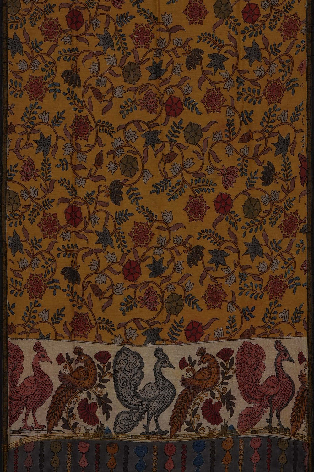Image of Kalamkari Hand-Painted Dupatta
