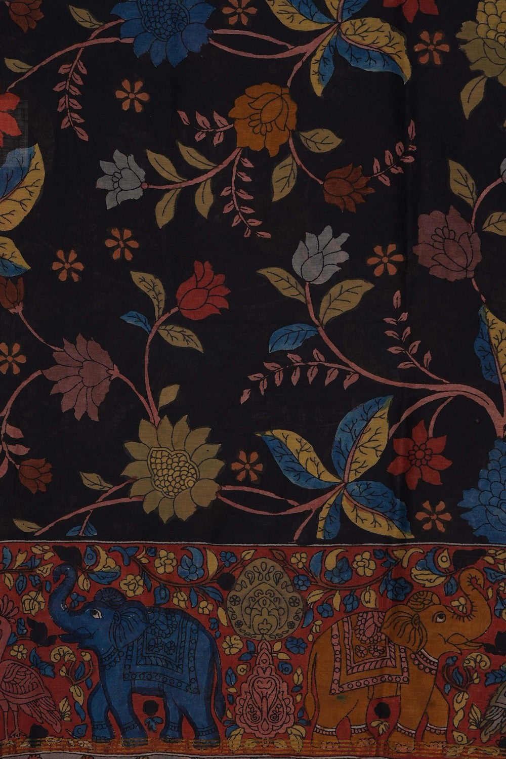 Image of Kalamkari Hand-Painted Dupatta