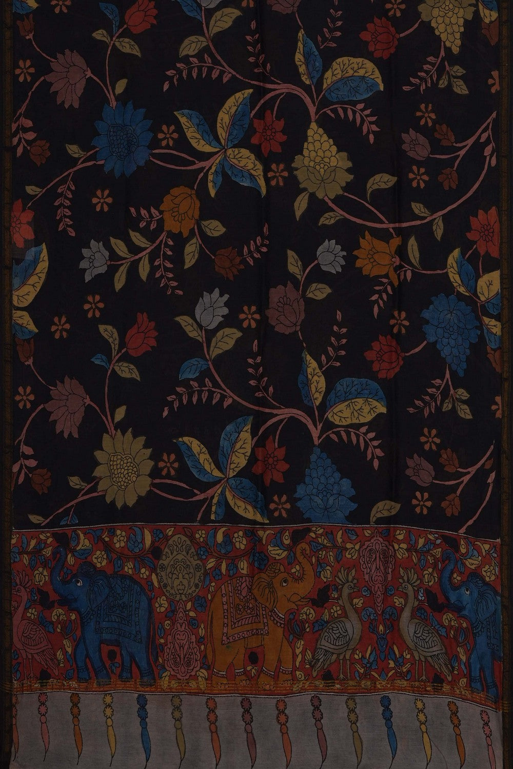 Image of Kalamkari Hand-Painted Dupatta