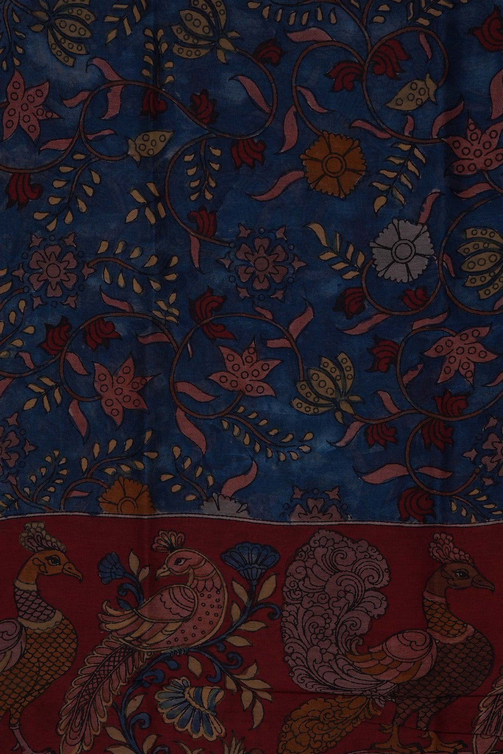 Image of Kalamkari Hand-Painted Dupatta