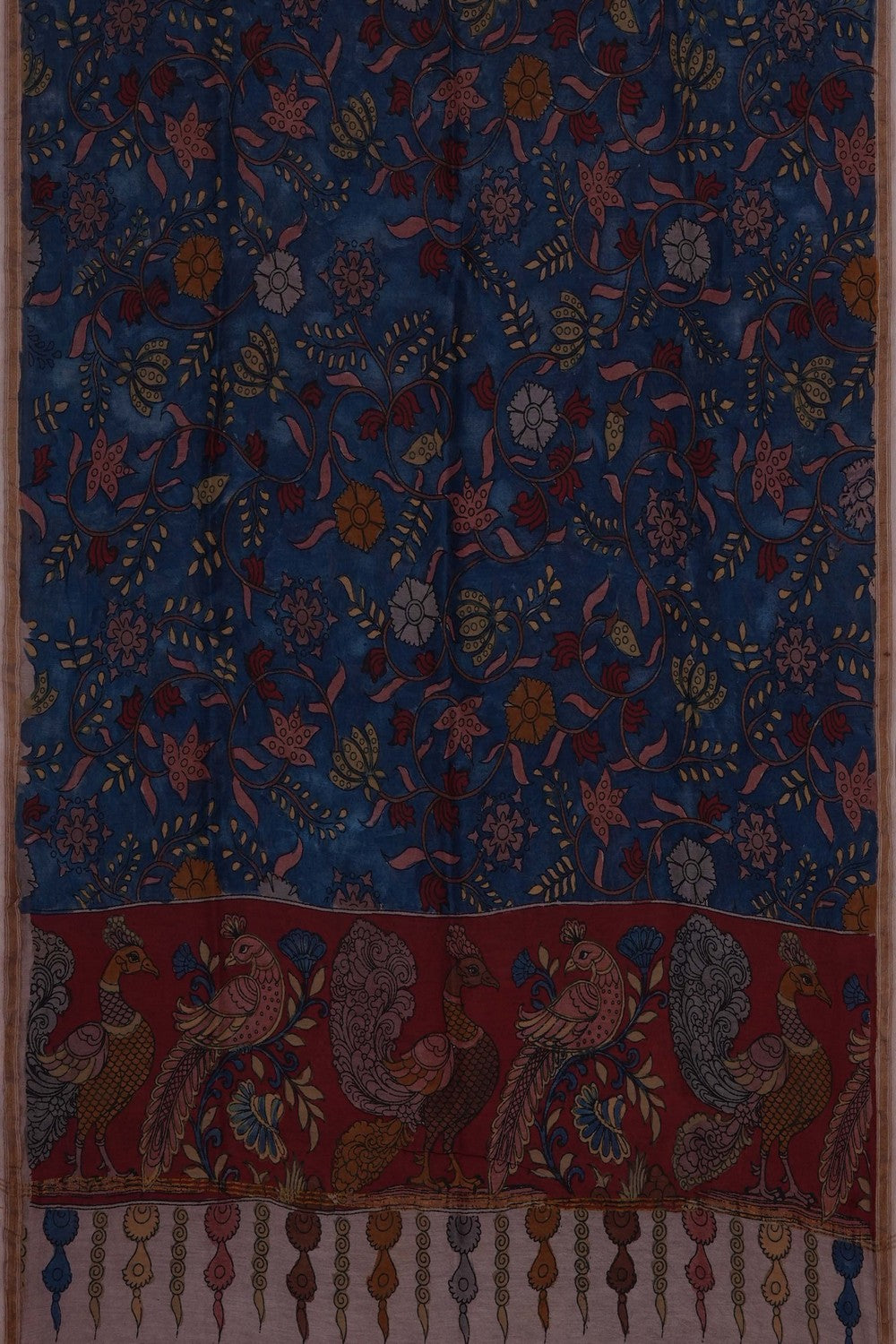 Image of Kalamkari Hand-Painted Dupatta