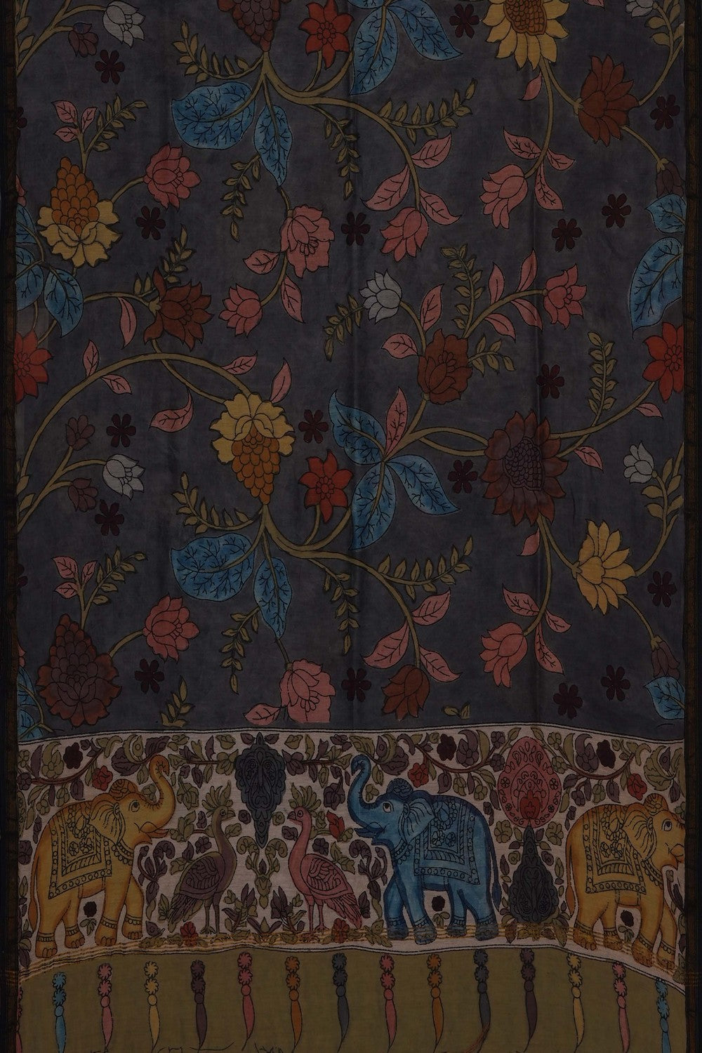 Image of Kalamkari Hand-Painted Dupatta