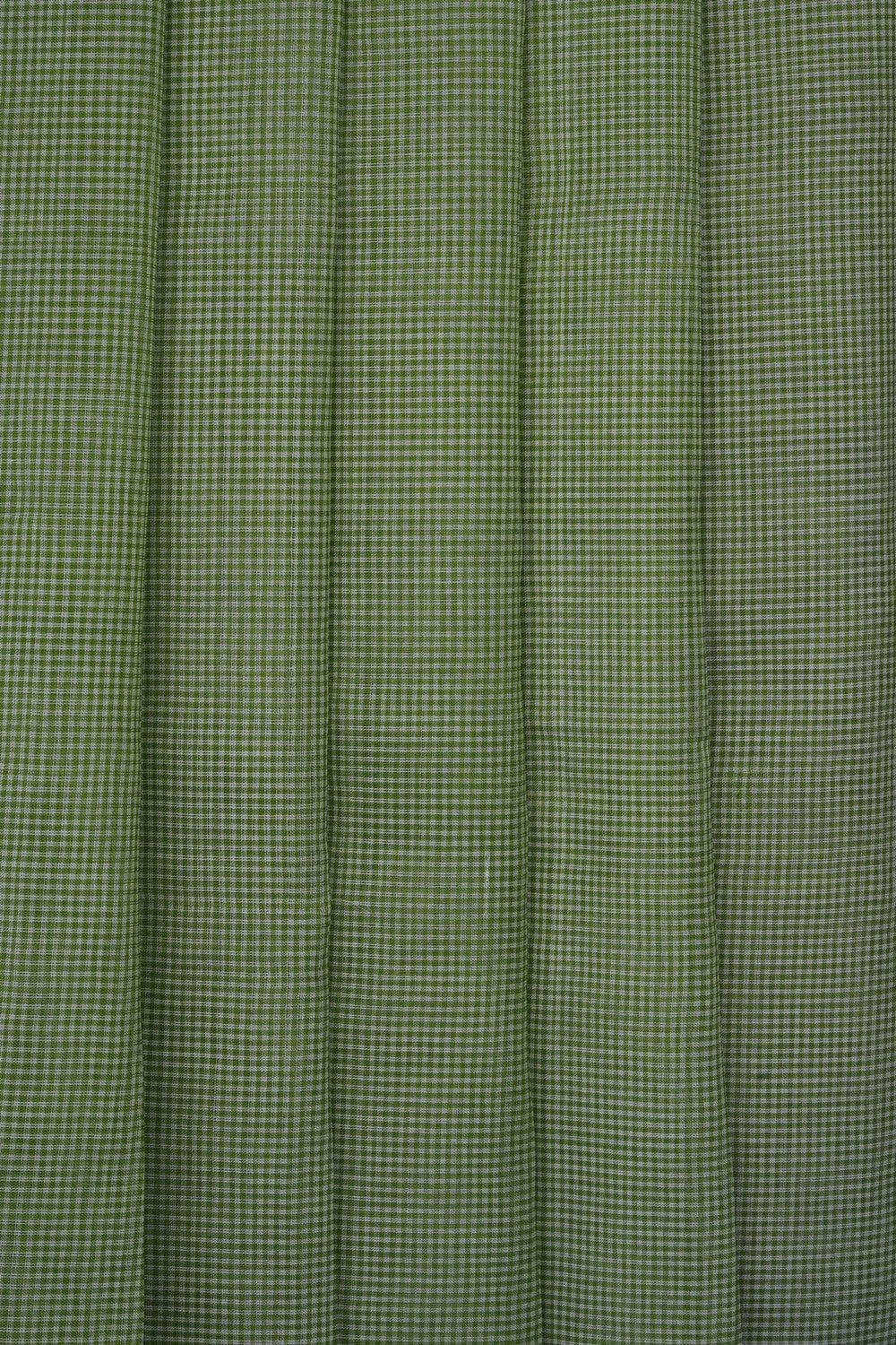 Image of Green Mangalagiri Silk Saree