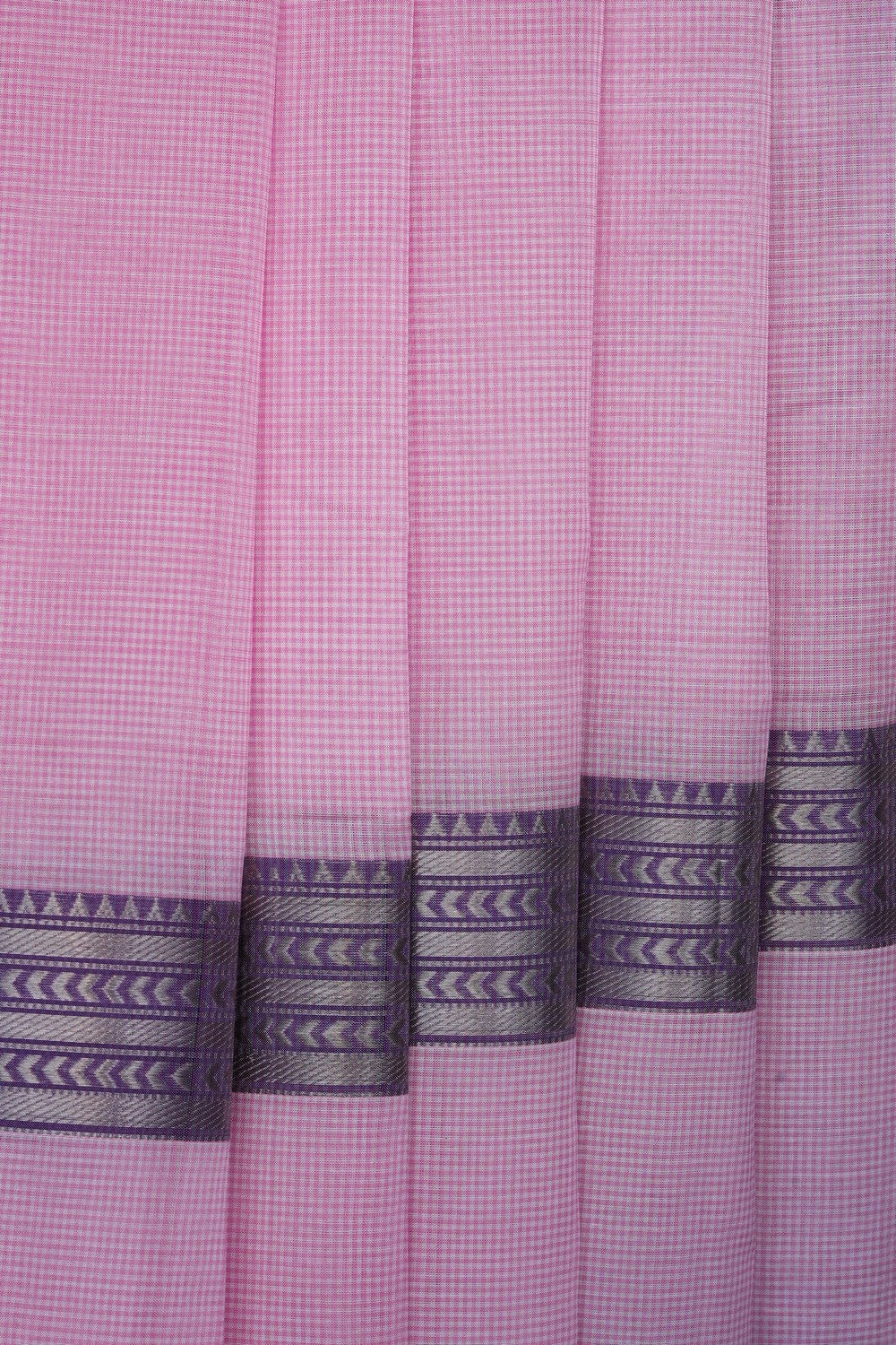 Image of Pink Mangalagiri Silk Saree