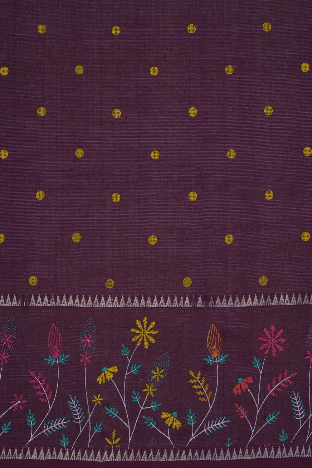Image of Violet Mangalagiri Silk Saree