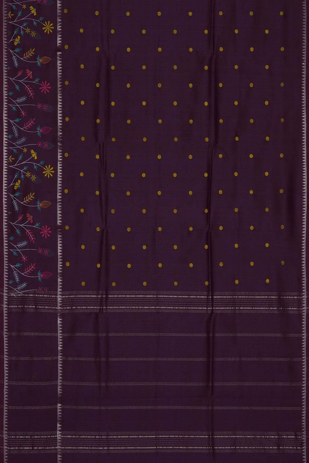 Image of Violet Mangalagiri Silk Saree