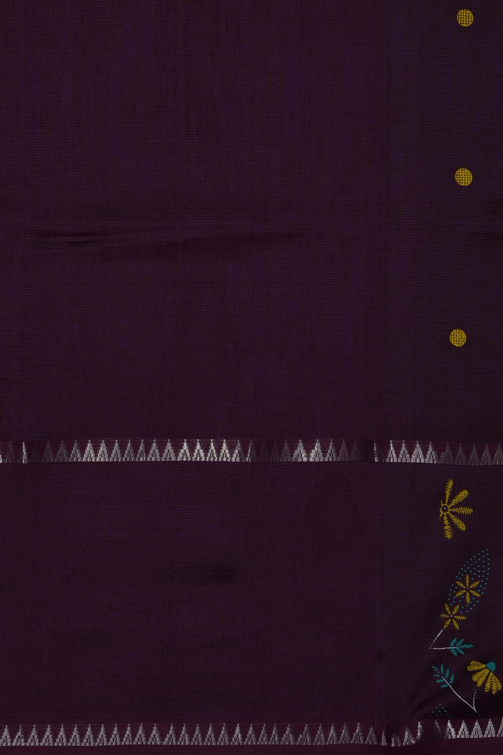 Image of Violet Mangalagiri Silk Saree