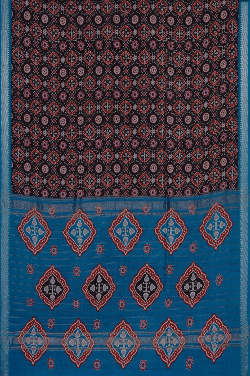 Image of Brown Mangalagiri Silk Saree