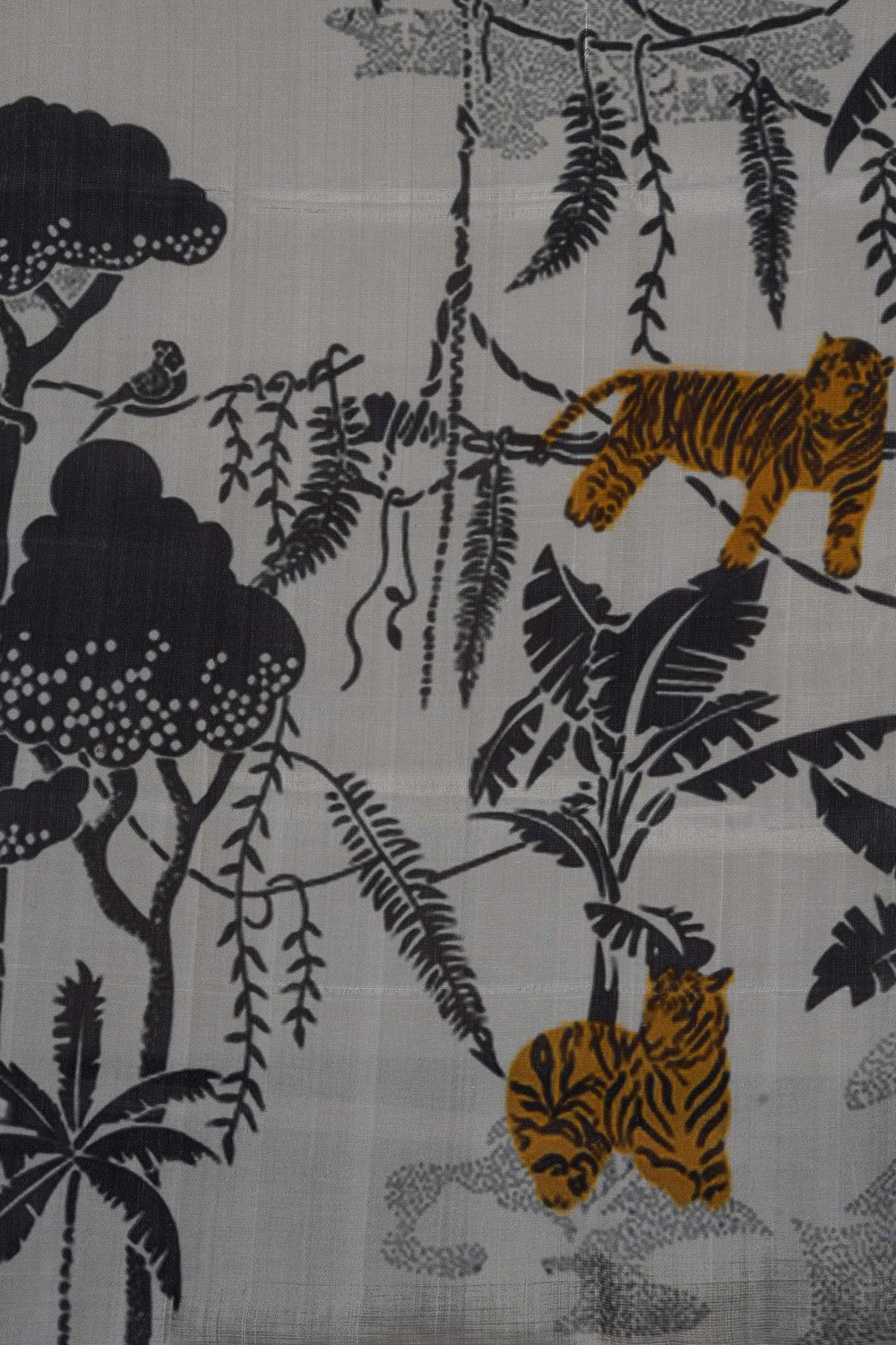 Image of A Jungle Book Printed Mangalagiri Silk Saree