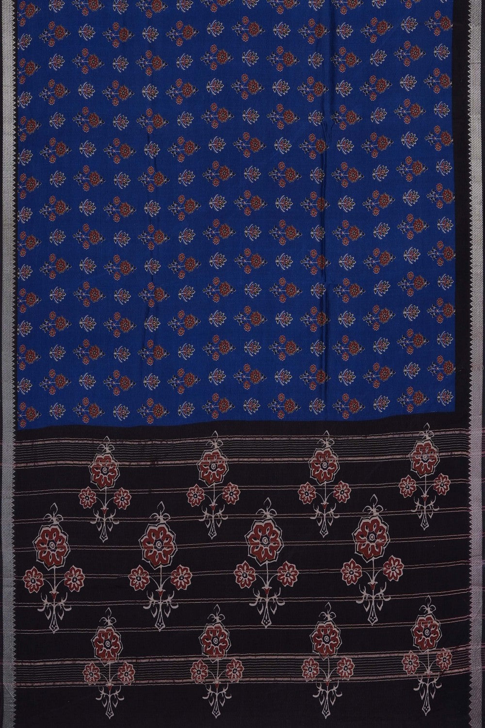 Image of Blue Mangalagiri Silk Saree