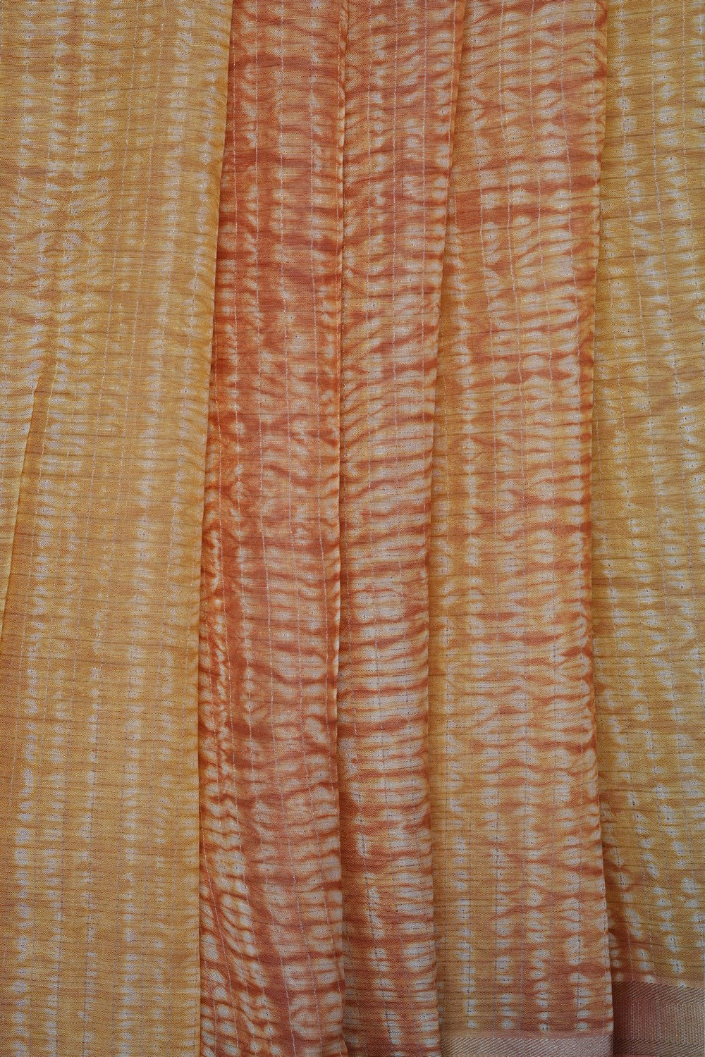 Image of Shibori Printed Mangalagiri Silk Saree