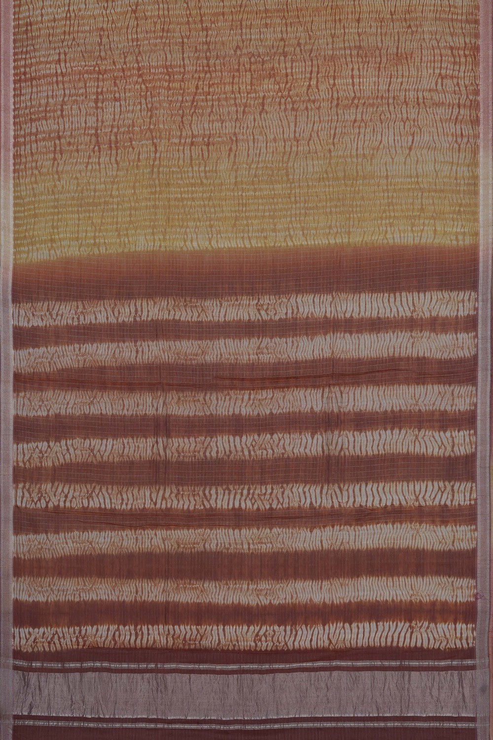 Image of Shibori Printed Mangalagiri Silk Saree