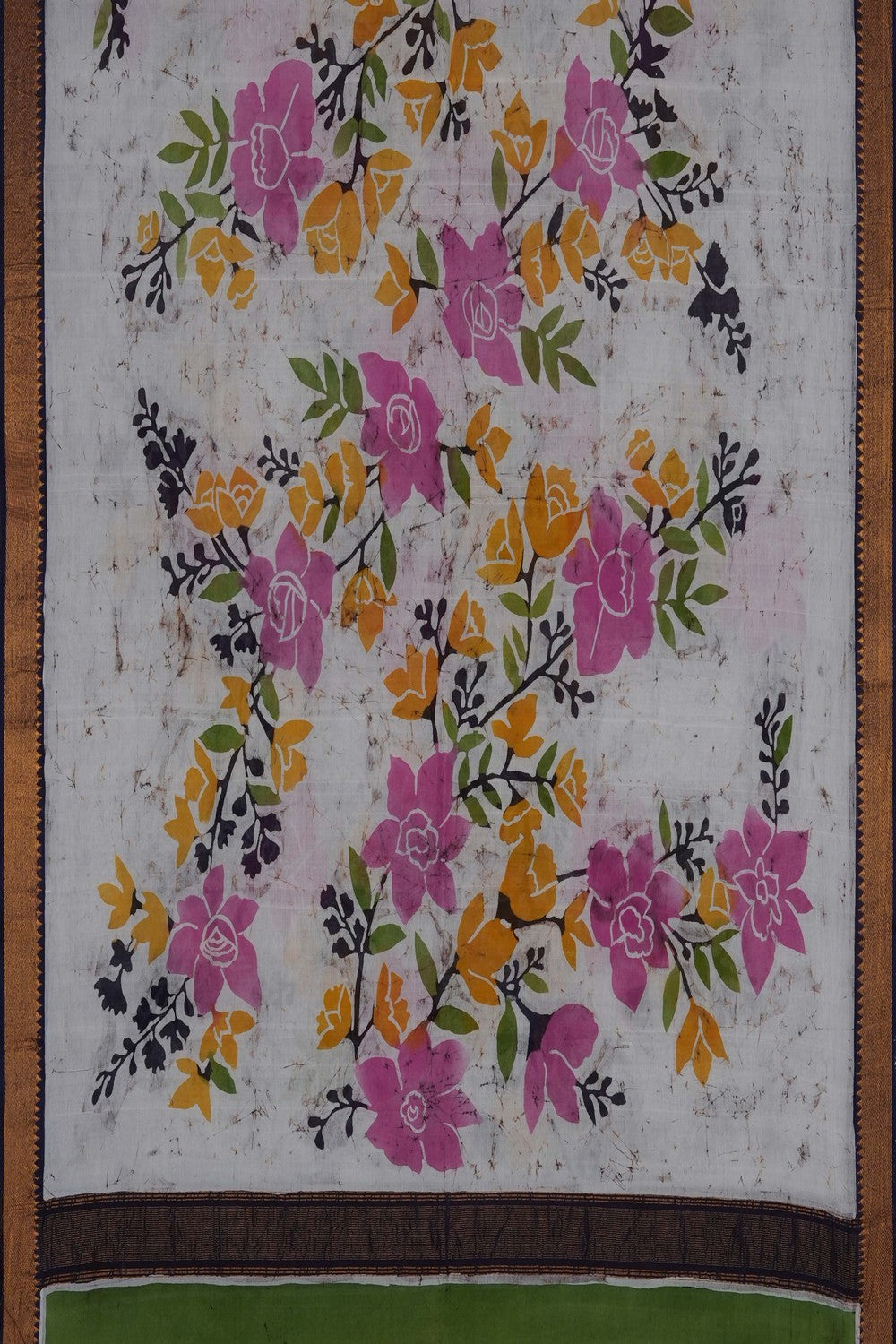 Image of A Floral Print Mangalgiri Dupatta