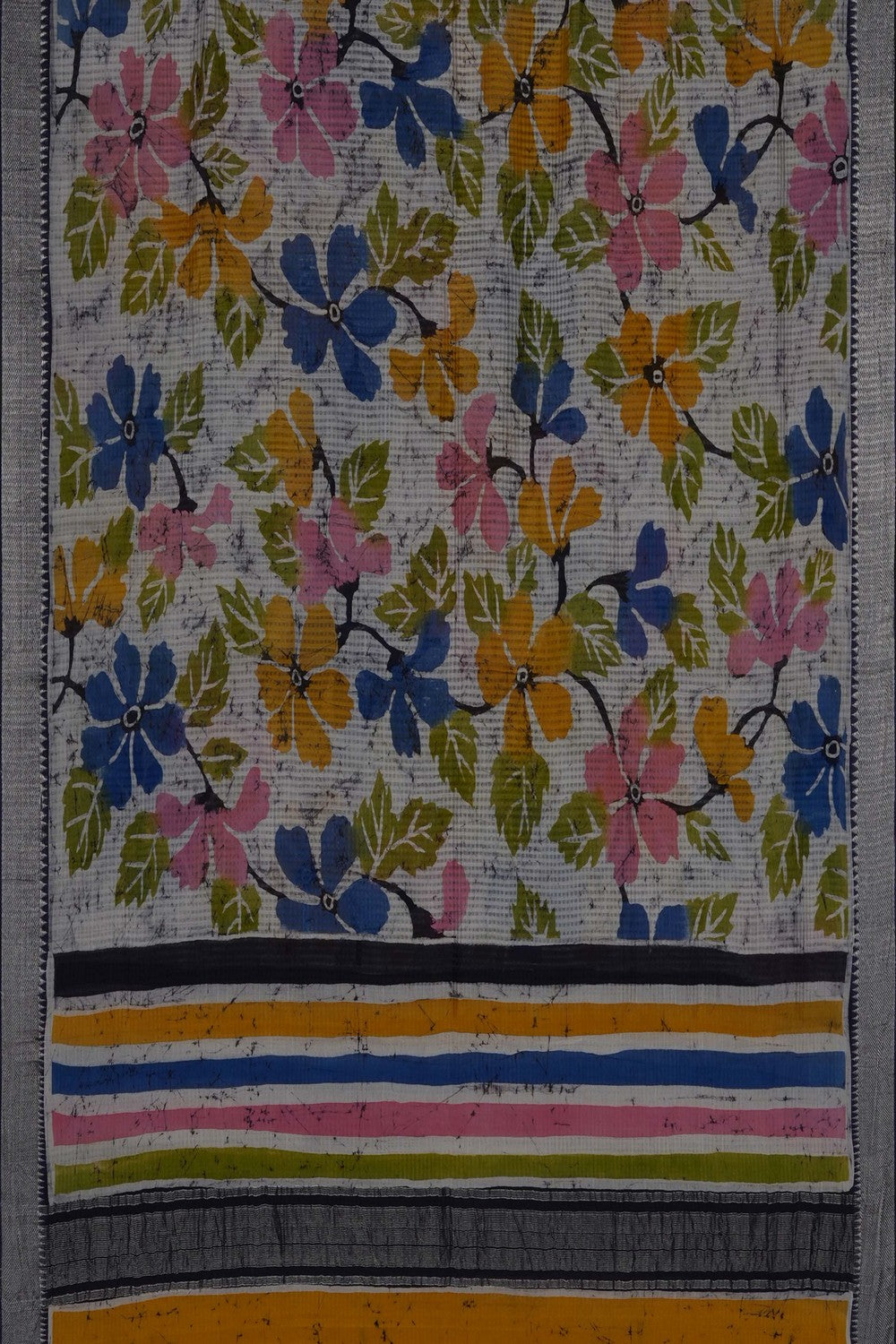 Image of A Floral Print Mangalgiri Dupatta