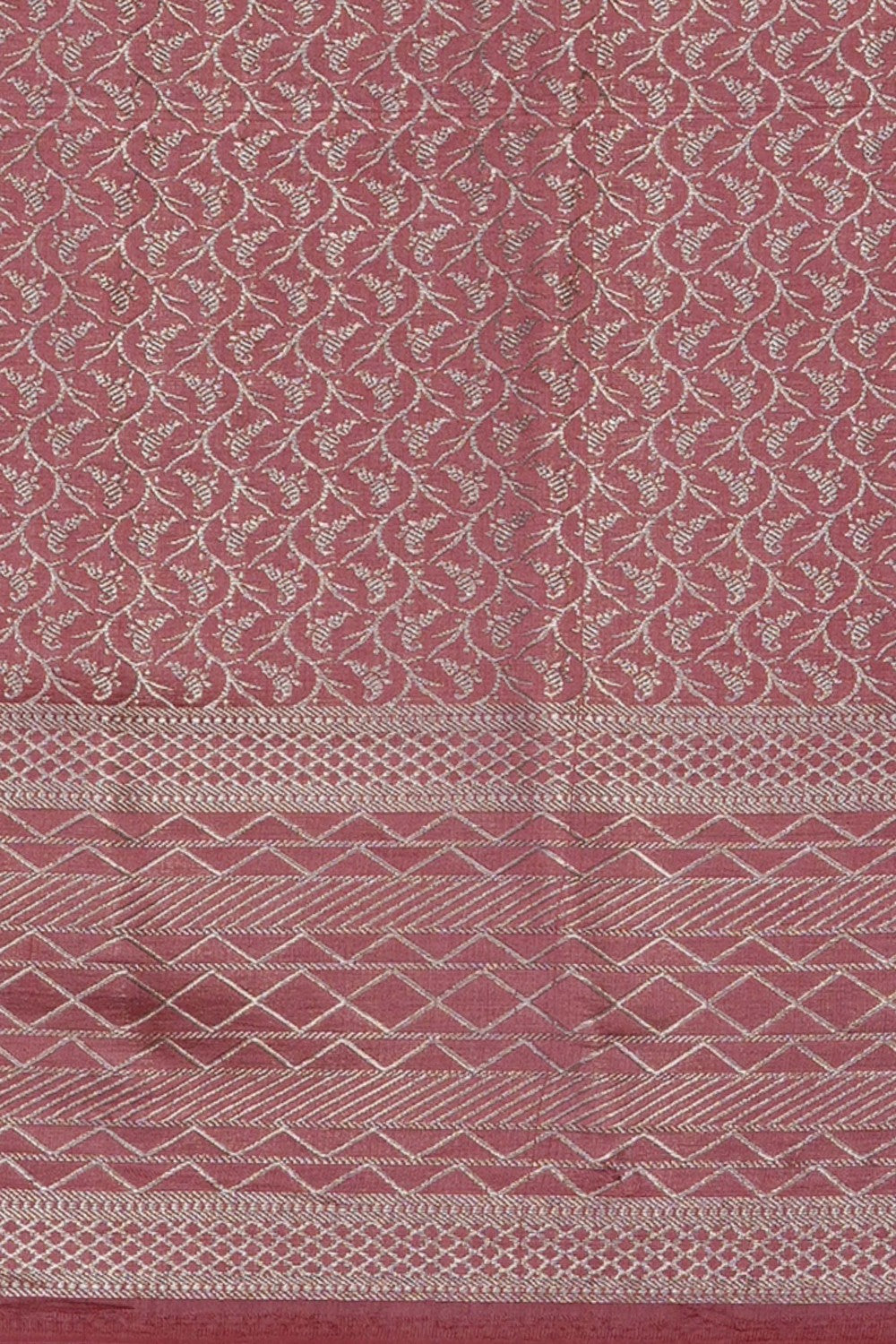 Image of Yellow Banarasi Chiniya Silk Saree