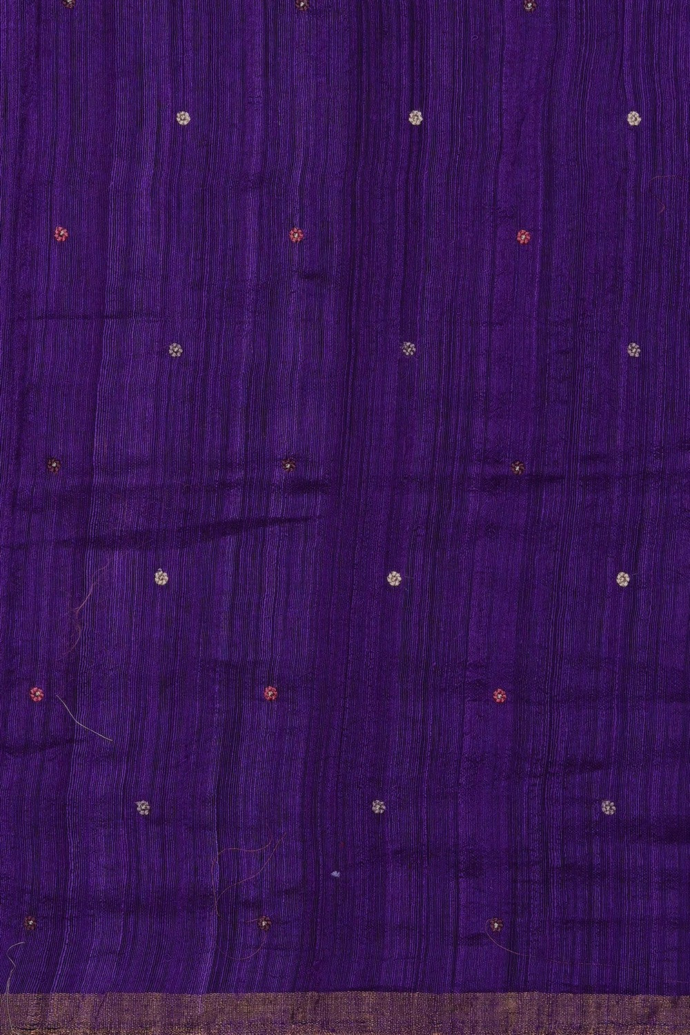Image of Purple Kora Silk Saree