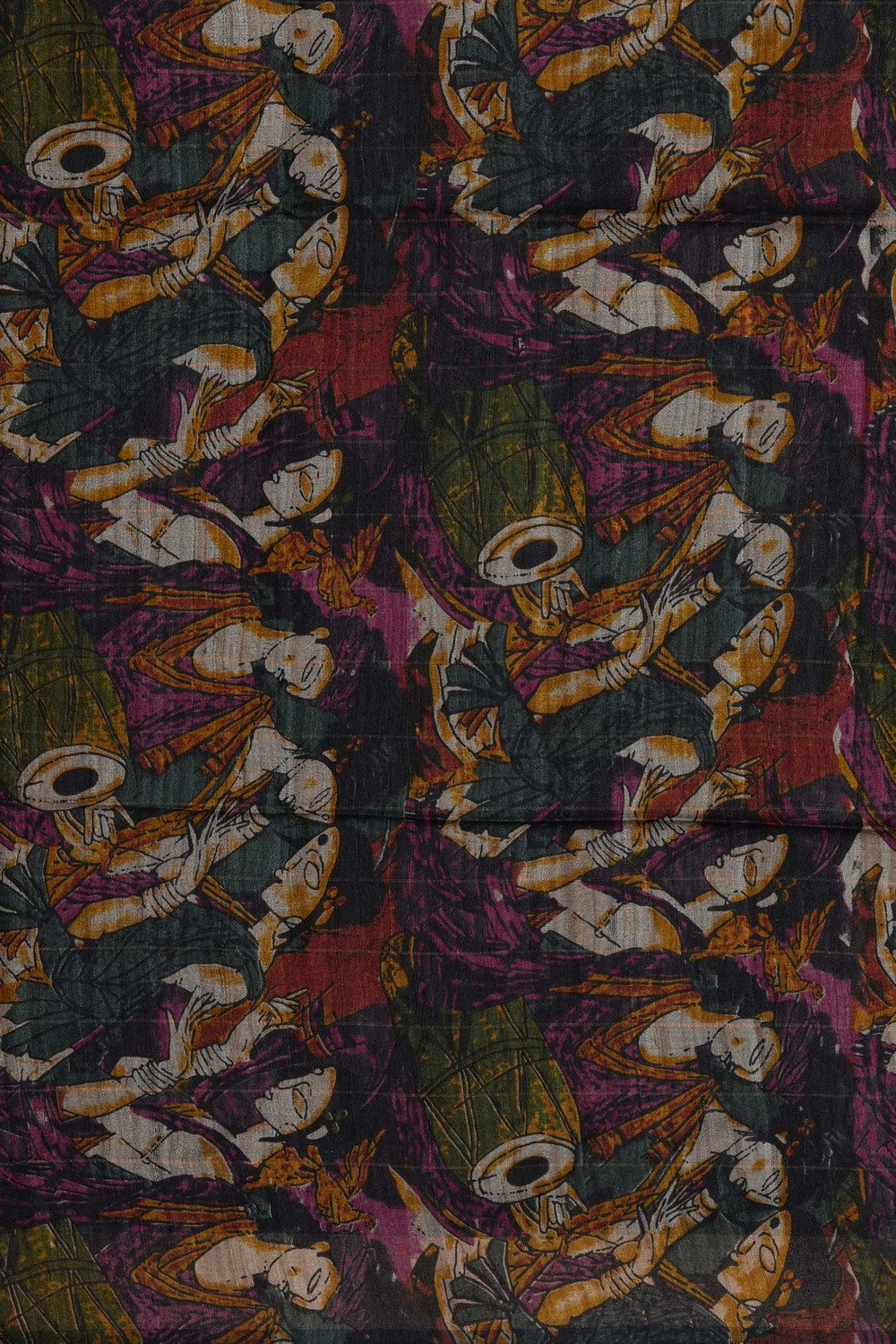 Image of Purple Desi Tussar Silk Saree