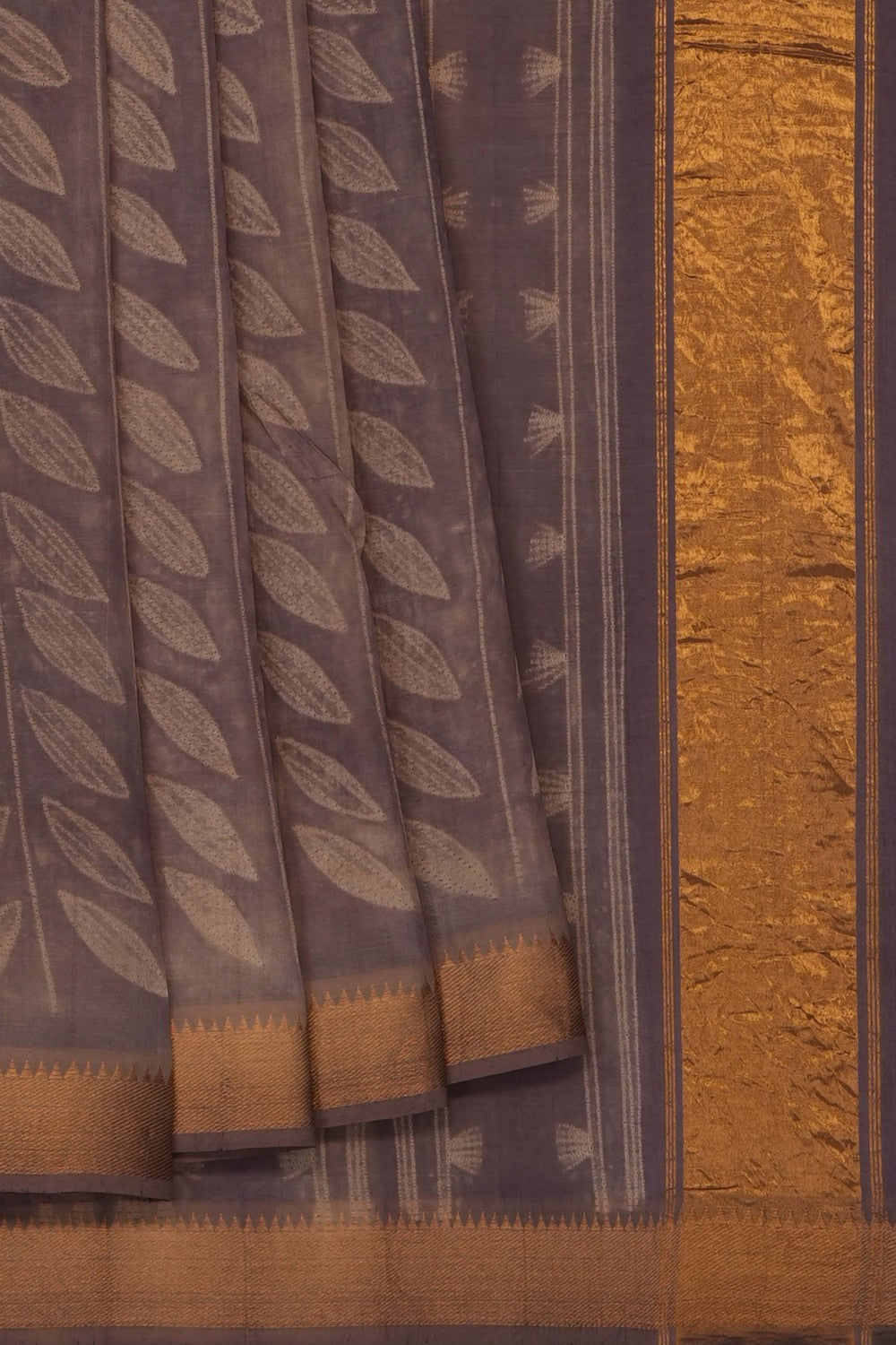 Image of Mauve Mangalagiri Silk Saree