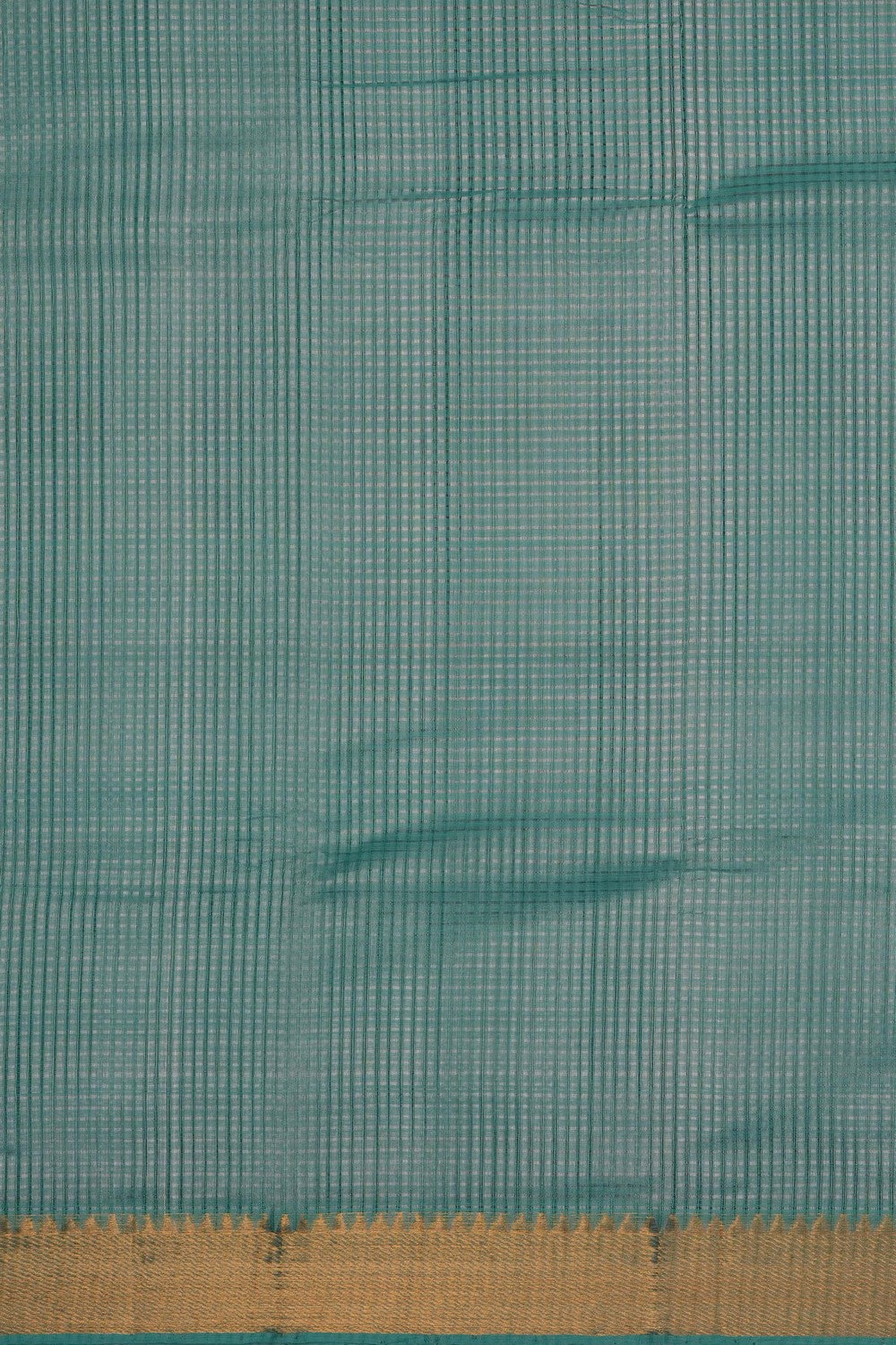 Image of Sea-Green Mangalagiri Silk Saree
