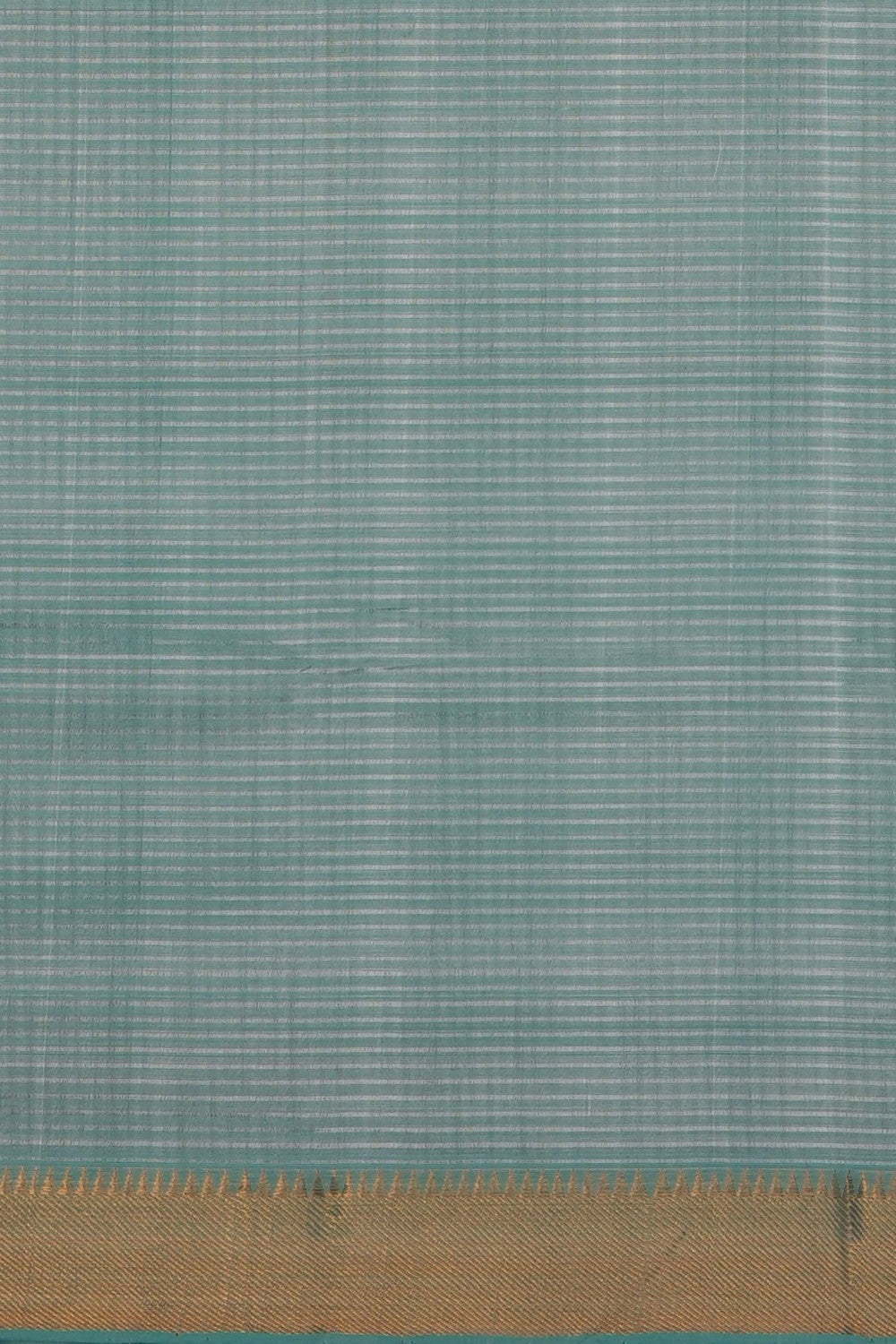 Image of Sea-Green Mangalagiri Silk Saree