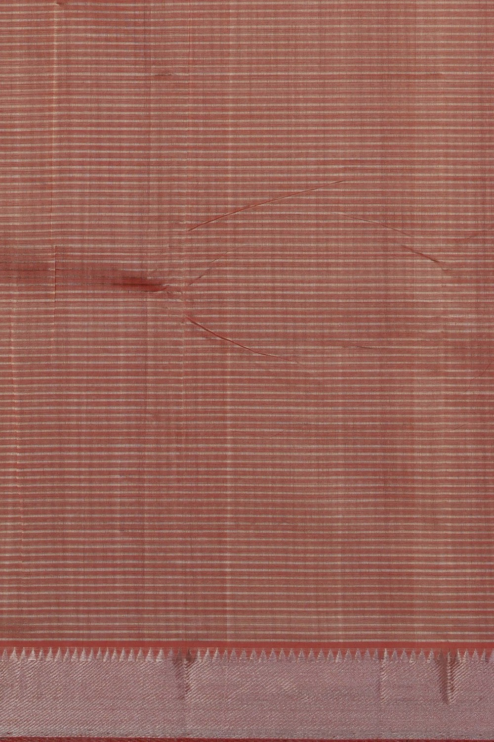 Image of Orange Mangalagiri Silk Saree