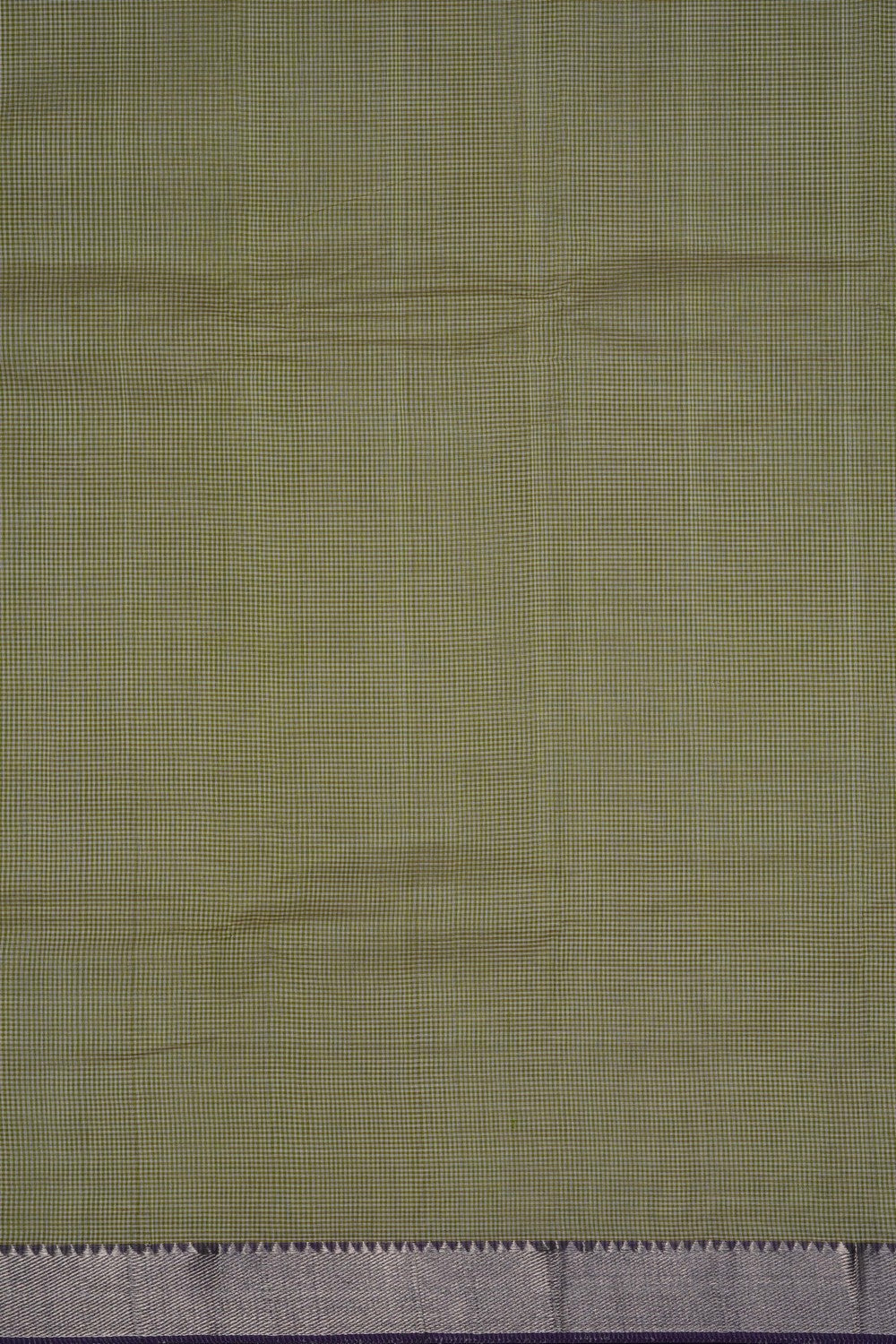 Image of Sage-Green Mangalagiri Silk Saree