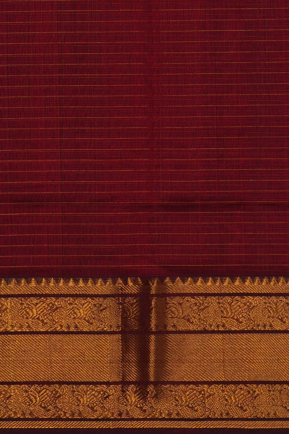 Image of Maroon Mangalagiri Silk Saree