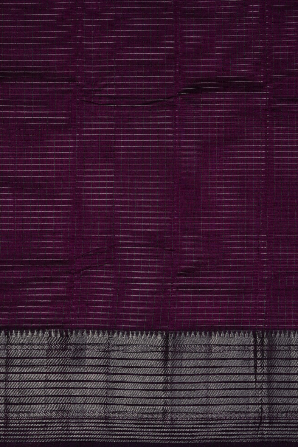 Image of Violet Mangalagiri Silk Saree