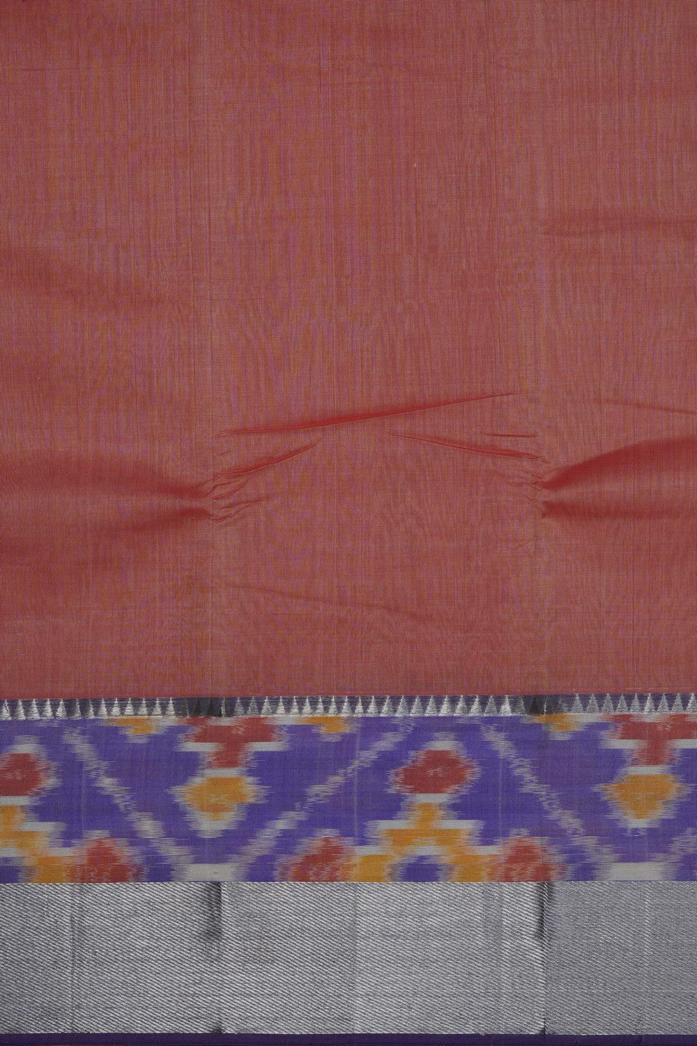 Image of Peach Mangalagiri Silk Saree