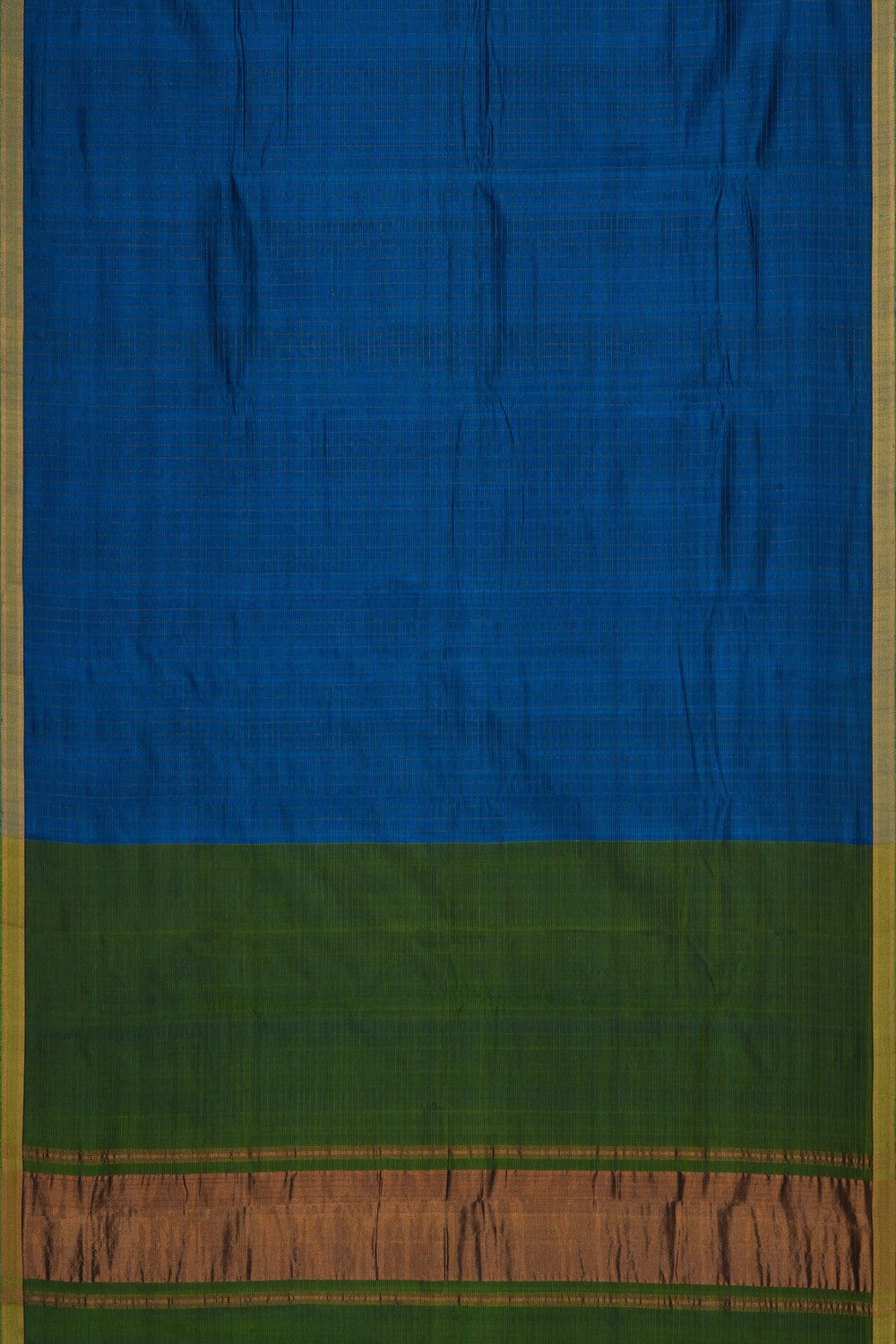 Image of Blue Mangalagiri Silk Saree