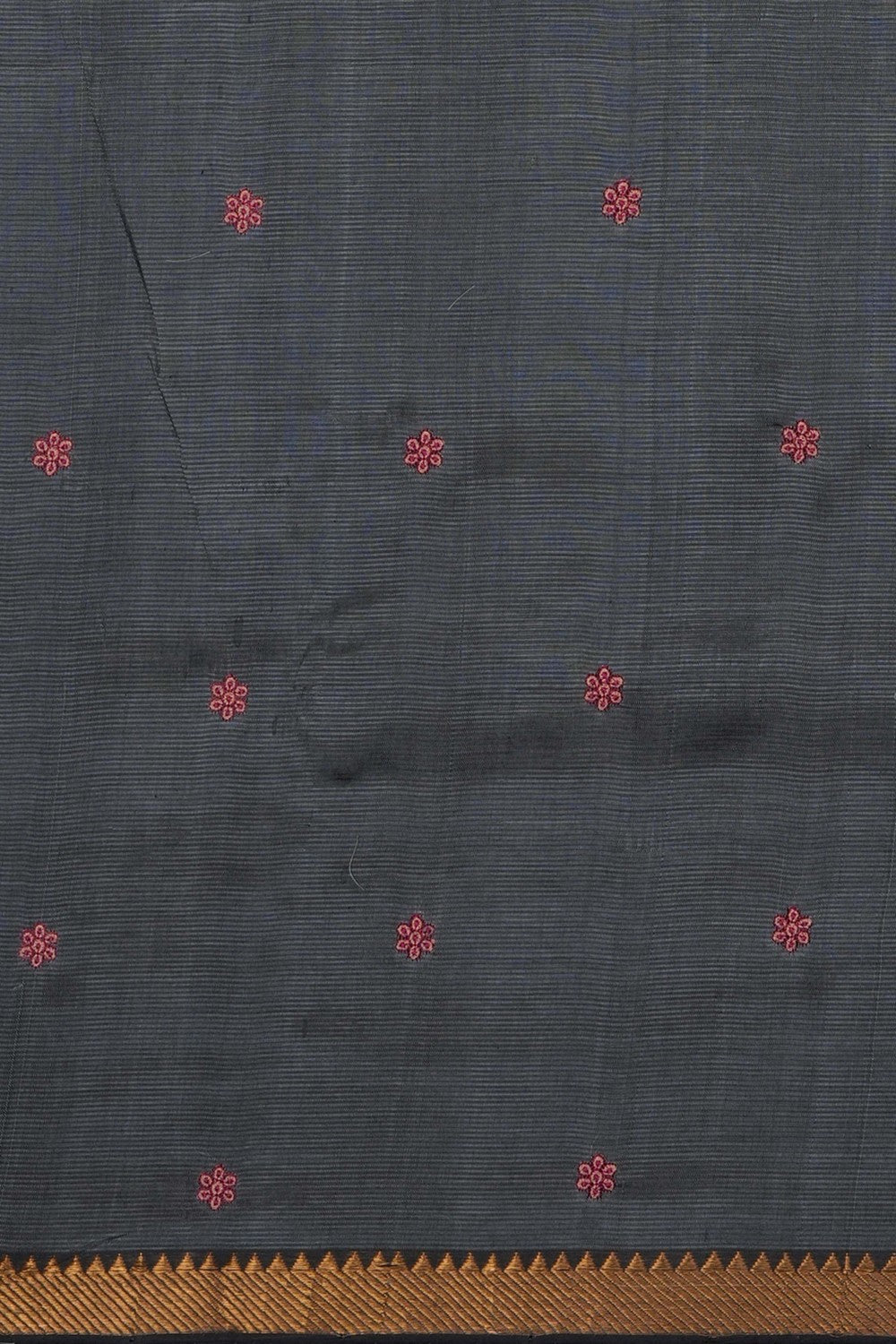 Image of Grey Mangalagiri Silk Saree