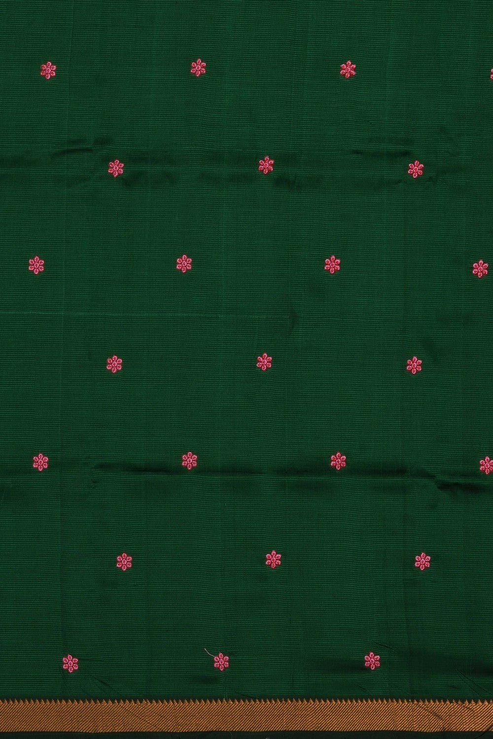 Image of Green Mangalagiri Silk Saree