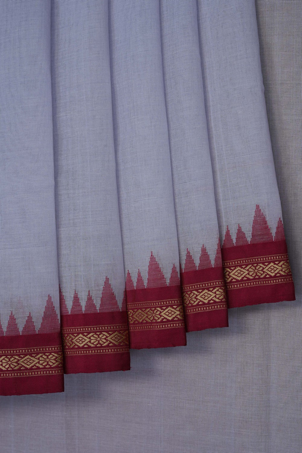 Image of Grey Ponduru Cotton Saree