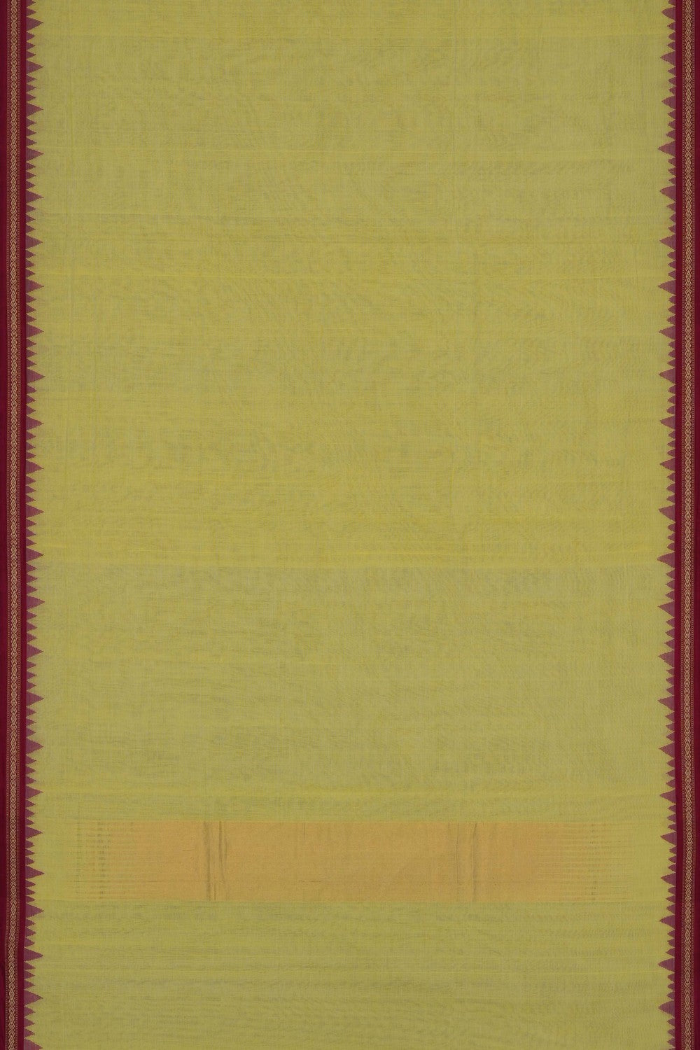 Image of Yellow Ponduru Cotton Saree
