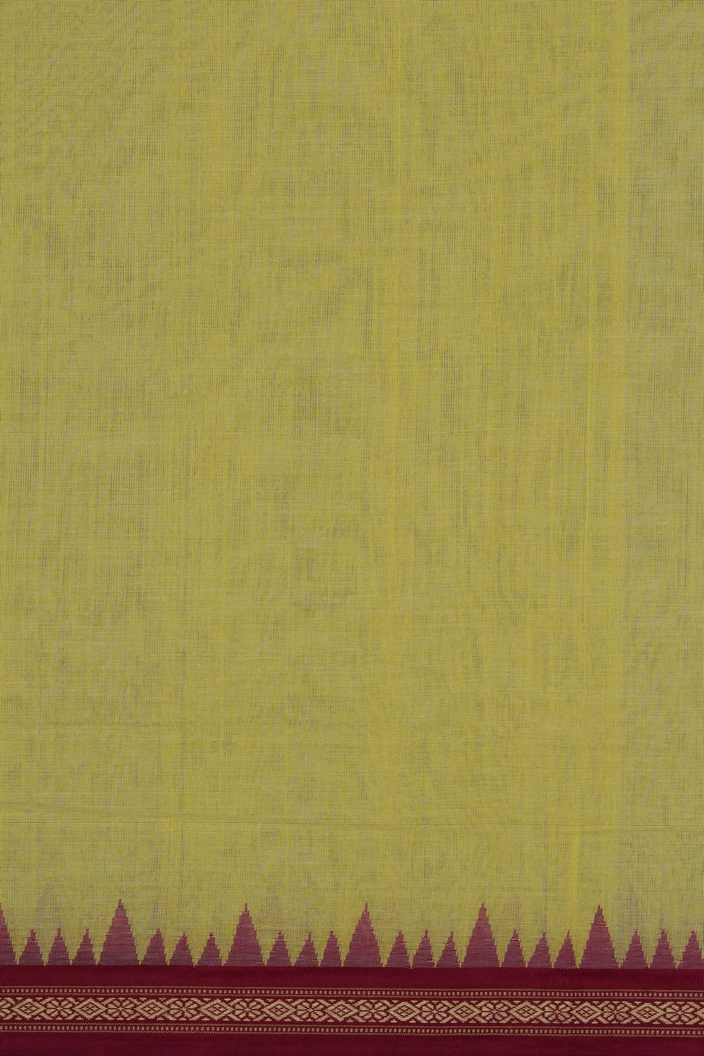 Image of Yellow Ponduru Cotton Saree