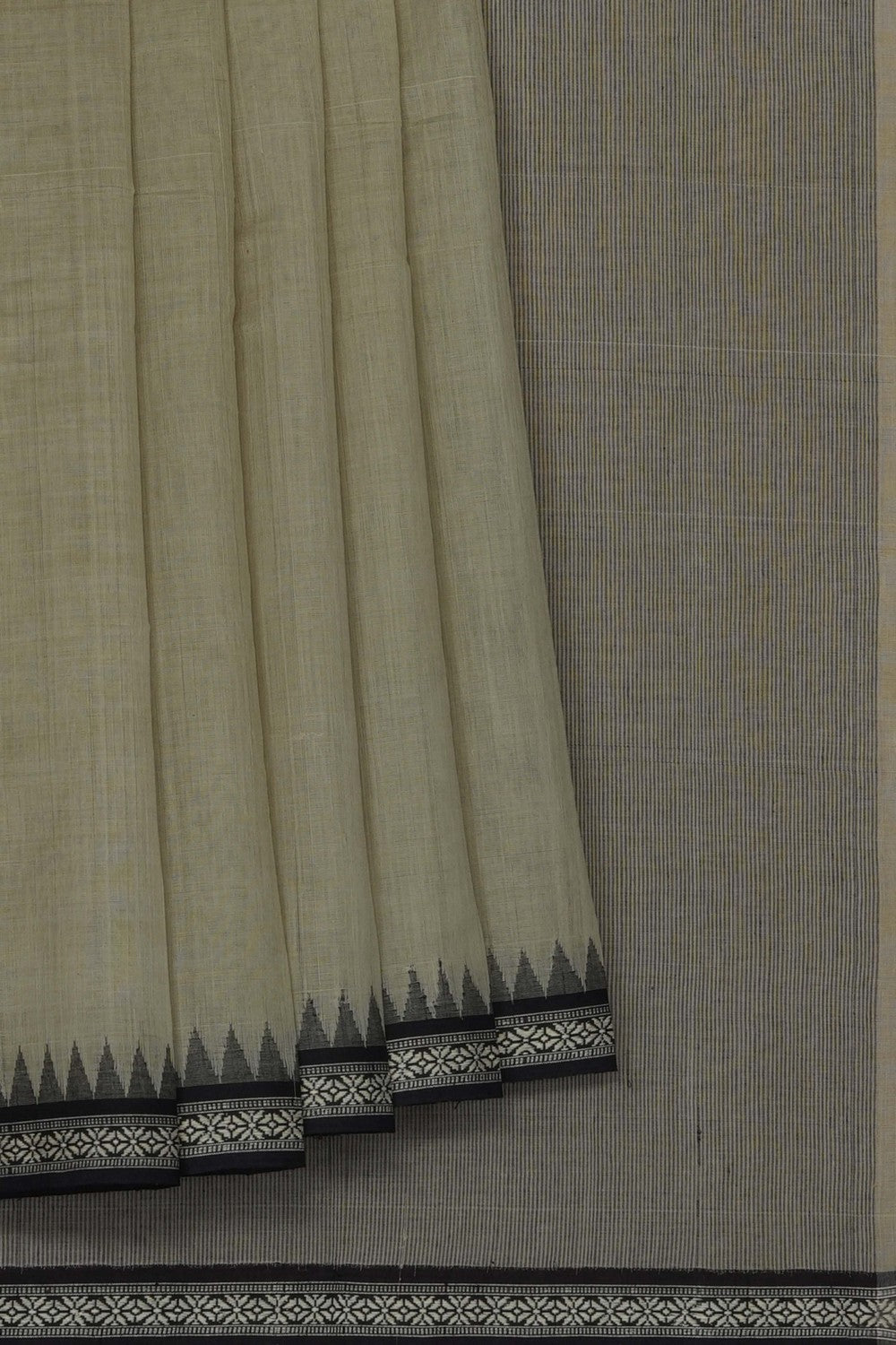 Image of Light-Green Ponduru Cotton Saree