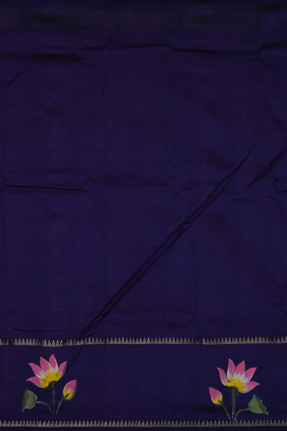Image of Purple Mangalagiri Silk Saree